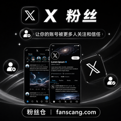 Twitter 粉丝 | 高质量 | 稳定 | 速度快